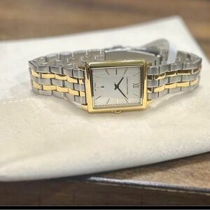 Larsson & Jennings gold and silver boyfriend classic 40mm watch